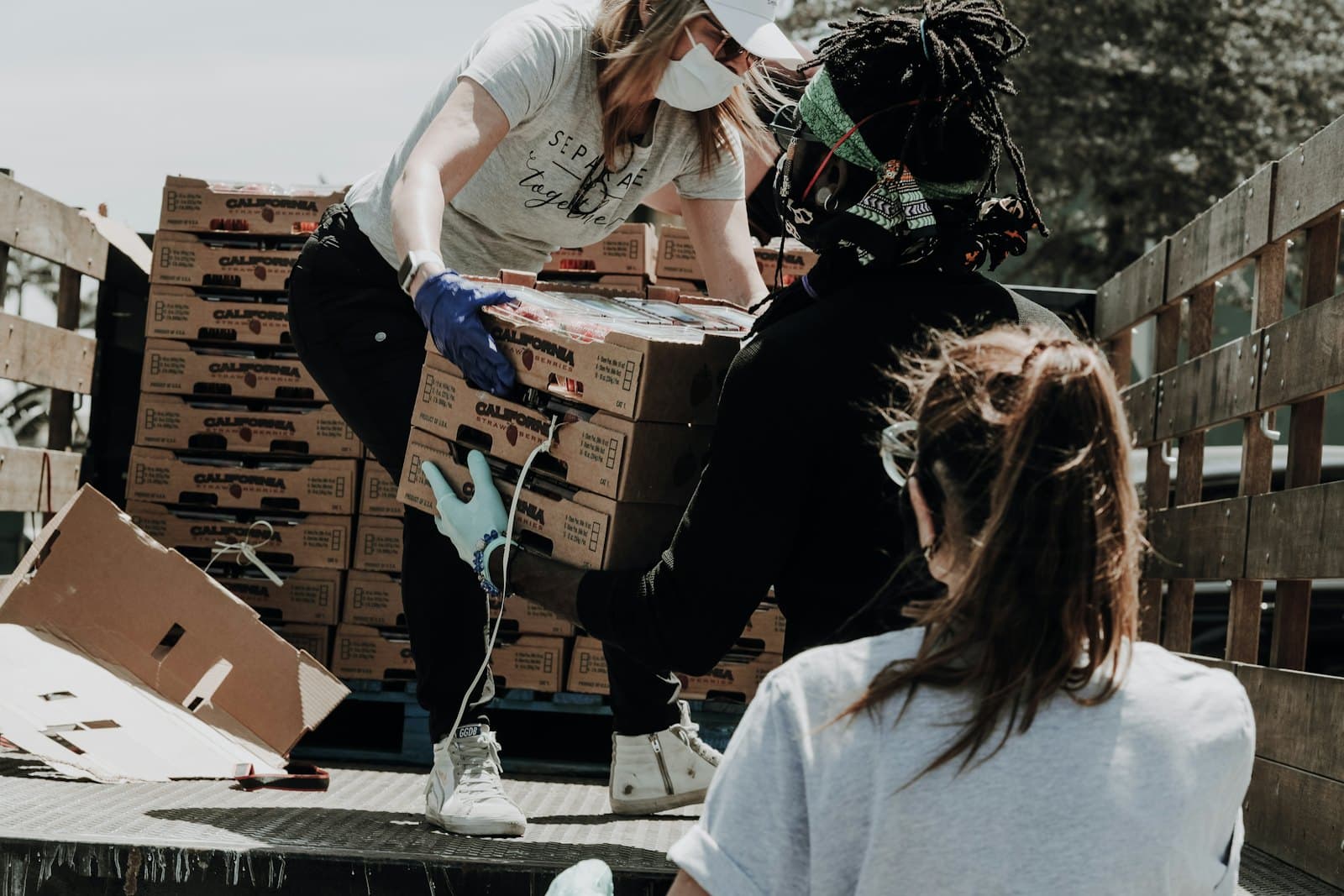 Women embracing in hope and encouragement